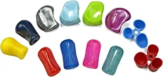 The Pencil Grip Premium Pencil Grips, Universal Ergonomic Writing Aid For Righties And Lefties, Colorful Pencil Grippers, Assorted Colors & Styles, 12 Count - PGP-012