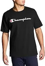 Champion Men's Classic T-Shirt, Graphic Script, Granite