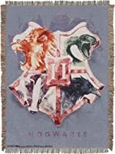 Harry Potter Houses Together Woven Tapestry Throw Blanket, 48