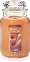 Yankee Candle Large Jar Candle, Sugar & Spice