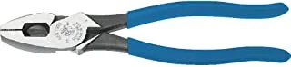 Klein Tools D2000-9NETP Lineman's Fish Tape Pulling Pliers, High Leverage Design with Handle Tempering for comfort when Cutting, 9-Inch