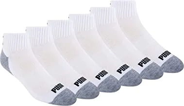 PUMA mens 6 Pack Quarter Crew Socks Men's Socks (pack of 6)