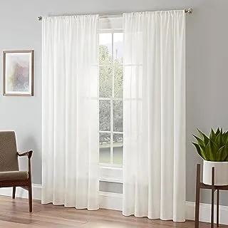 Eclipse Chelsea Rod Pocket Curtains for Bedroom, Single Panel, 52