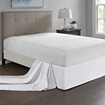 تنورة سرير ماديسون بارك Simple Fit ، 6 بوصة عرض × 236 بوصة طول + 26 بوصة عمق ، أبيض