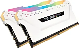 ذاكرة سطح المكتب CORSAIR VENGEANCE RGB PRO 16GB (2x8GB) DDR4 3600MHz C18 LED - أبيض