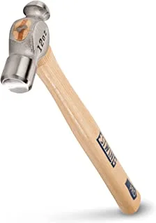 ESTWING Ball Peen Hammer - 12 oz Metalworking Tool with Forged Steel Head & Hickory Wood Handle - MRW12BP