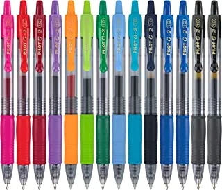 Pilot, G2 Premium Gel Roller Pens, Bold Point 1 mm, Pack of 14, Assorted Colors