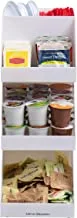 Mind Reader Acrylic 3-Tier High Quality Coffee/Tea Condiment Organizer, White