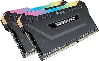 Corsair Vengeance RGB PRO 16 جيجابايت (2 × 8 جيجابايت) DDR4 3600 ميجاهرتز C18 XMP 2.0 مجموعة ذاكرة مضاءة RGB LED - أسود