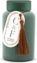 شموع Paddywax Cypress & Fir Holiday Collection شمعة معطرة ، 8 أونصة ، أخضر ، 8 أونصة