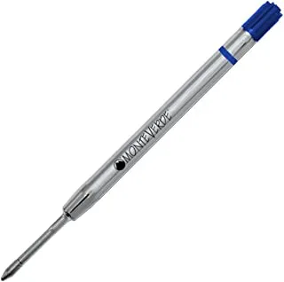 عبوات جل سيراميك بدون غطاء من مونتيفردي لتلائم أقلام حبر جاف باركر ، أزرق عريض 6 عبوات (P443BU)