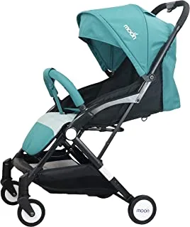 MOON Travel-Lite Stroller/Compact fold/Travel Cabin (suitable for Air travel) Stroller/Pram/Push Chair suitable for newborn/infant/babies/kids (From birth to 3 Years)(0-18kg)- Sea Blue