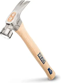 Estwing Pro California Hammer - 23 أوقية Rip Claw Hammer مع وجه ناعم ومقبض من خشب هيكوري - MRW23LS
