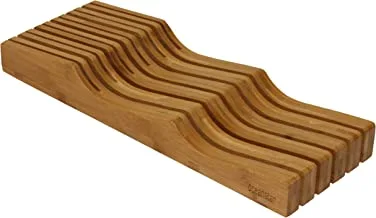 Oceanstar In- Drawer Bamboo Knife Organizer, 17 L x 6.12 W x 2.25 H inches, Natural