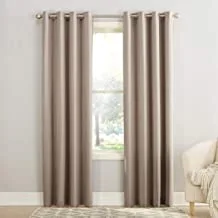 Sun Zero Barrow Energy Efficient Grommet Curtain Panel, 54