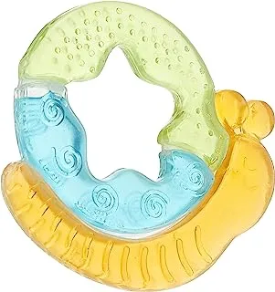 Kidsme Water Filled Soothing Teether Toy with Handle for Baby Boy/Girl, Yellow