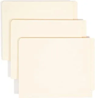 Smead End Tab Fastener File Folder ، Shelf-Master® Reinforced Straight-Cut Tab ، 2 مشابك ، حجم الرسالة ، مانيلا ، 50 لكل صندوق (34115)