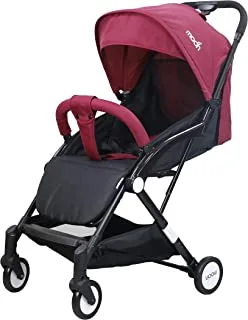MOON Travel-Lite Stroller/Compact fold/Travel Cabin (suitable for Air travel) Stroller/Pram/Push Chair suitable for newborn/infant/babies/kids (From birth to 3 Years)(0-18kg)- Dark Red