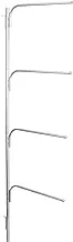 Household Essentials Hinge-It Clutterbuster Family Towel Bar, Silver