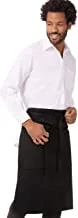 Chef Works Unisex Reversible Waiter Apron with Pockets, Black, One Size, Black, One size