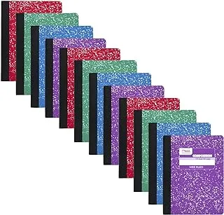 Mead Composition Notebooks, 12 Pack, Wide Ruled Paper, 9-3/4