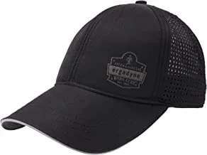 Ergodyne Standard Performance Cooling Baseball Hat, Black, One Size