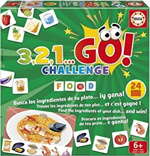 Educa 3.2.1 Go Challenge Food Puzzle مجموعة مكونة من 24 قطعة