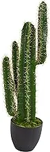 Nearly Natural 3' Cactus Artificial Plant, Green 2.5ft.
