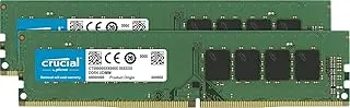 مجموعة Crucial 32GB (16GBx2) DDR4 2666 MT / s (PC4-21300) DR X8 DIMM 288-Pin Memory - CT2K16G4DFD8266