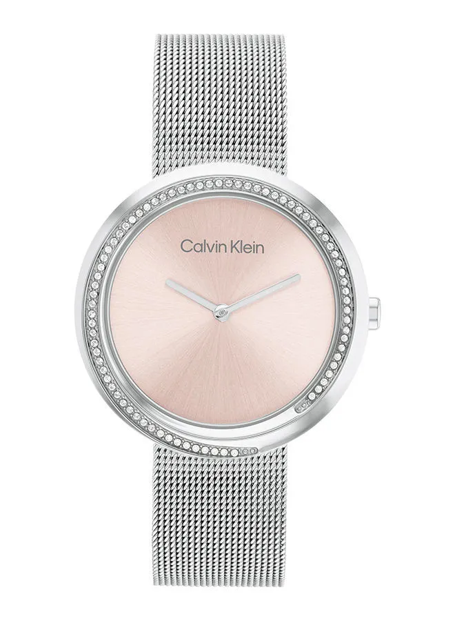 CALVIN KLEIN Twisted Bezel Women's Stainless Steel Wrist Watch - 25200149