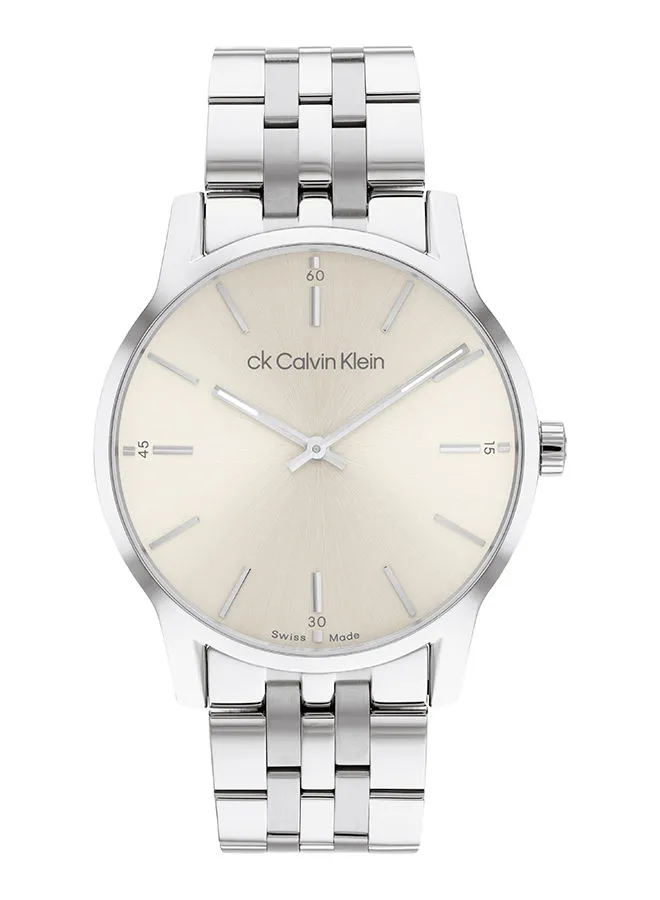 CALVIN KLEIN Unisex Analog Round Shape Stainless Steel Wrist Watch - 25000009 40 mm
