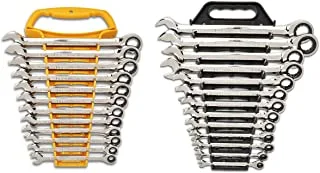 GEARWRENCH 25 Pc. Combination Ratcheting Wrench Set, SAE/MM - 86700