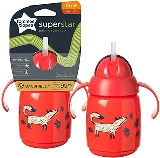 Tommee Tippee Superstar Trainer Straw 300ml 6m+ - Assorted colors/Design