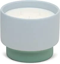 Paddywax Color Block Artisan شمعة معطرة مصبوبة يدويًا ، 16 أونصة ، أزرق / أخضر - جلد سويدي بالمياه المالحة