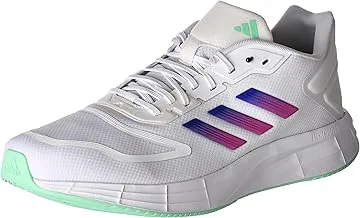 adidas Duramo 10 Mens Sneaker Shoes, Ftwwht/Lucblu/Shopnk, 46 EU