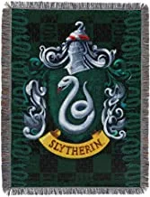 Harry Potter Slytherin Shield Woven Tapestry Throw Blanket, 48