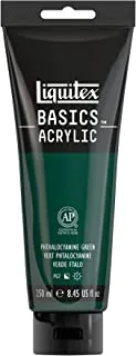 Liquitex BASICS Acrylic Paint, 8.45-oz tube, Phthalocyanine Green