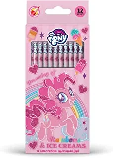 MY LITTLE PONY Colored Pencils,12 Count Presharpened Color Pencil,classroom set,school supplies for kids