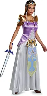 Disguise Adult Zelda Deluxe Costume, Purple, One Size