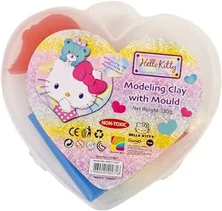 HELLO KITTY Heart Modeling Clay with Mould Dough Set, No-Toxic Modeling Clay & Dough, Creative Art DIY Kids Art Crafts, Best Gift for Boys & Girls