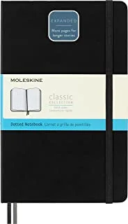 Moleskine Classic Expanded Notebook ، غلاف صلب ، منقط كبير (5 