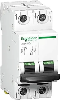 Schneider Electric C60H-DC 500VDC 20A 2-Pole C-Curve Miniature Circuit Breaker