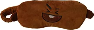 Concept One BT21 LINE Friends Shooky Big Face Sleep Eye Mask, Brown, One Size