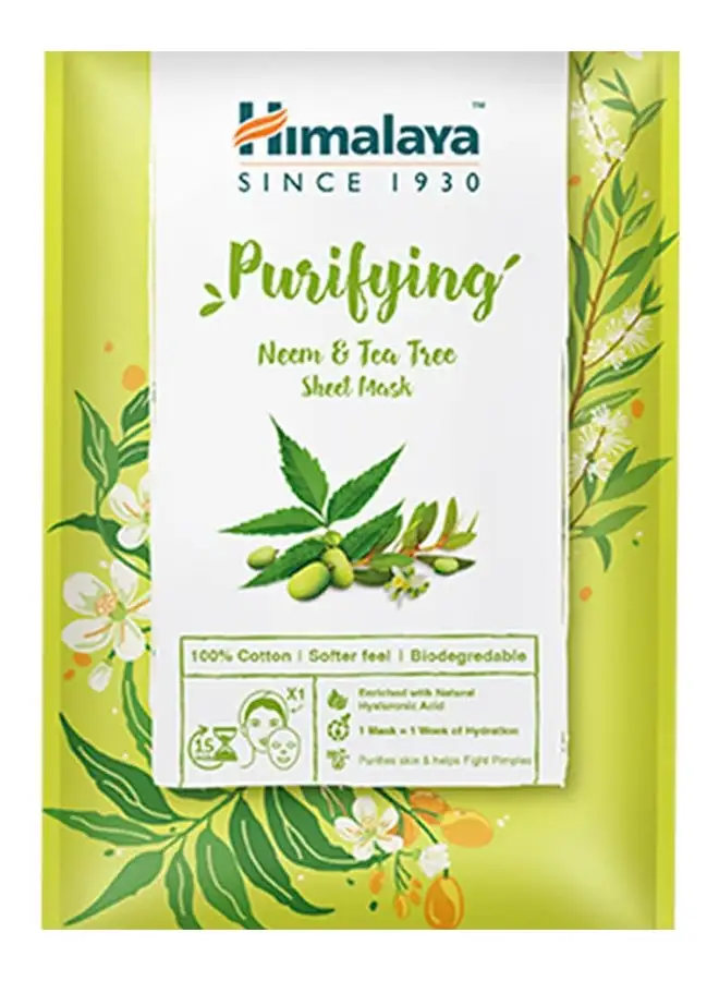 Himalaya Purifying Neem And Tea Tree Sheet Mask 30ml