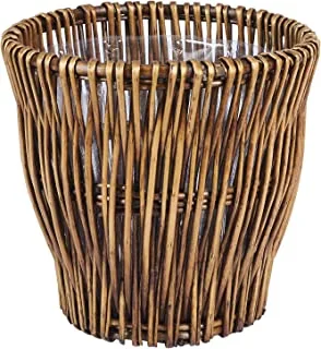 Household Essentials ML-2225 Small Reed Willow Waste Basket
