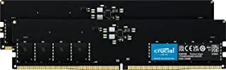 مجموعة ذاكرة الوصول العشوائي الحاسمة بسعة 32 جيجابايت (2 × 16 جيجابايت) DDR5 5600 ميجاهرتز (أو 5200 ميجاهرتز أو 4800 ميجاهرتز) ذاكرة سطح المكتب CT2K16G56C46U5