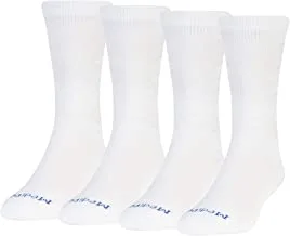 MediPeds mens Coolmax Crew Socks, 4-pack Casual Sock