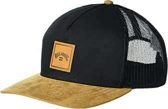 Billabong Men's Stacked Trucker Hat, Black/Tan, One size