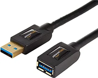 AmazonBasics USB 3.0 Extension Cable - A-Male to A-Female Extender Cord - 6 Feet (2 Pack)