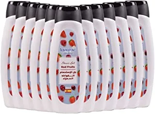 12 PCS Lavarov Shower Gel Red Fruits, 12pcs x 750ml